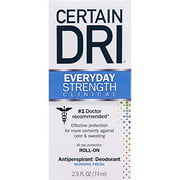 Certain Dri Antiperspirant Deodorant | Everyday Strength Clinical | All Day Protection Against Odor and Sweating | Roll-On | 2.5 oz