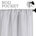 thumbnail image 2 of Superior Jaxon Blackout Curtains, Rod Pocket, Set of 2, 26" x 63", Platinum, 2 of 7