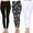 Black, White, Black/White Daisey, variant on White Mark Women's Leggings 3 Pack One Size Fits Most Polyester Casual Wear