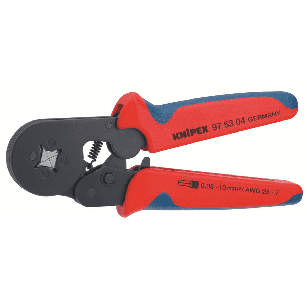 KNIPEX Tools 97 53 04 Self-Adjusting Crimping Pliers for End