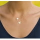 thumbnail image 4 of Collar Colgante Hecho A Mano Chapado En Oro De 18k Gargantilla De Oro Delicado Collar Largo De Capas De Barra De Flecha Para Mujer Ormromra HMHZ846-1, 4 of 6