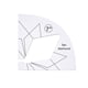 thumbnail image 2 of Acolchado transparente Diseño hueco Regla Máquina de coser Posicionamiento Plantillas Plantillas Stencil DIY Patchwork Equipo Suministros para el hogar L Advancent HA011139-12, 2 of 7