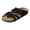 1-Black, variant on Thong Sandals for Women Soft Arch Support Cork Footbed Adjustable Strap Slides Comfortable Summer Vacation Casual Flat Slippers 1-Pink Size 9.5