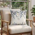 thumbnail image 4 of 16x16 Pillow Covers Set of 2, Blue Grey Eucalyptus Square Throw Pillow Covers for Couch/Sofa/Living Room, Farmhouse Weeping Leaves on Linen Decorative Soft Pillowcases for Couch Throw Pillows, 4 of 9