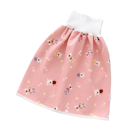 Kids Skirt, Floral Print High Waist Diaper Skirt Diaper Pants for Girls ...