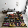 thumbnail image 4 of Blanket African Women Black Queen Flannel Fleece Blanket Soft Lightweight Plush Throw Blankets for Women Men Kid Warm Cozy 50"x40" Microfiber Blankets for Couch Bed Sofa All Season, 4 of 6