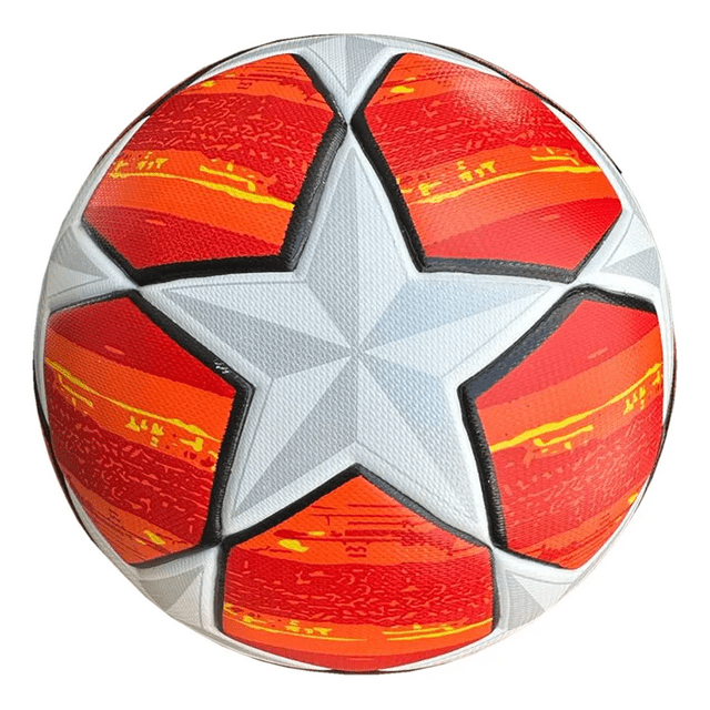 Balón Fútbol Soccer Champions Profesional Estrellas Hibrido BLANCO/NARANJA