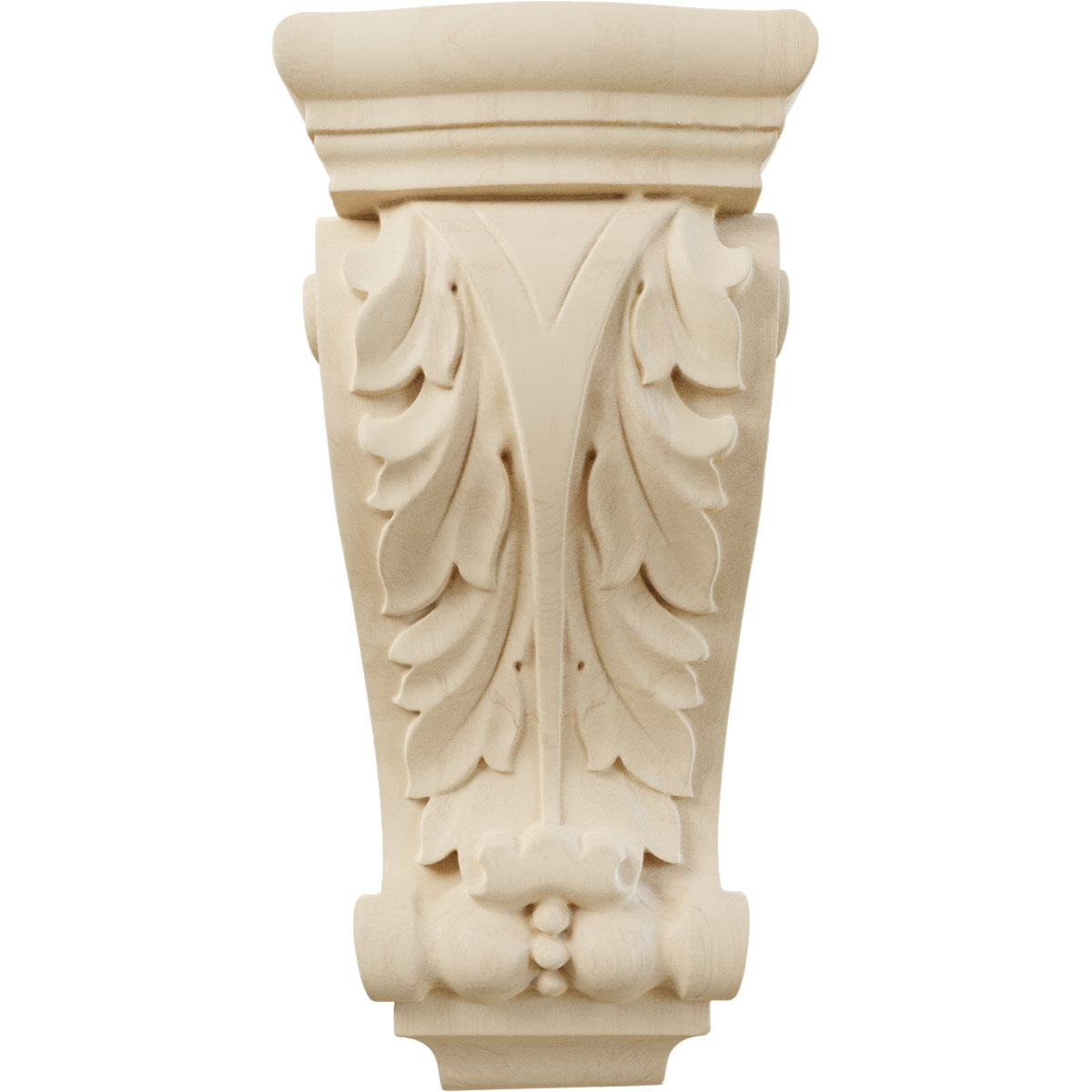 Ekena Millwork 5 1/4 Inchw X 4 3/4 Inchd X 12 Inchh Medium Farmingdale Acanthus Corbel, Lindenwood - View #5