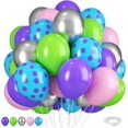 thumbnail image 1 of Yanonmyfd Pink and Purple Balloons, 50PCS 12 Inch Confetti Balloons, Metallic Purple Pink Latex Balloons with Ribbon, Party Balloons for Birthday Shower Wedding Party Decorations, 1 of 33