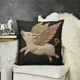 thumbnail image 4 of Funda de cojín decorativa bordada | Funda de cojín suave de pelo corto | Funda de almohada estampada para sofá, sillón, dormitorio, sala de estar y decoración del hogar, 4 of 6