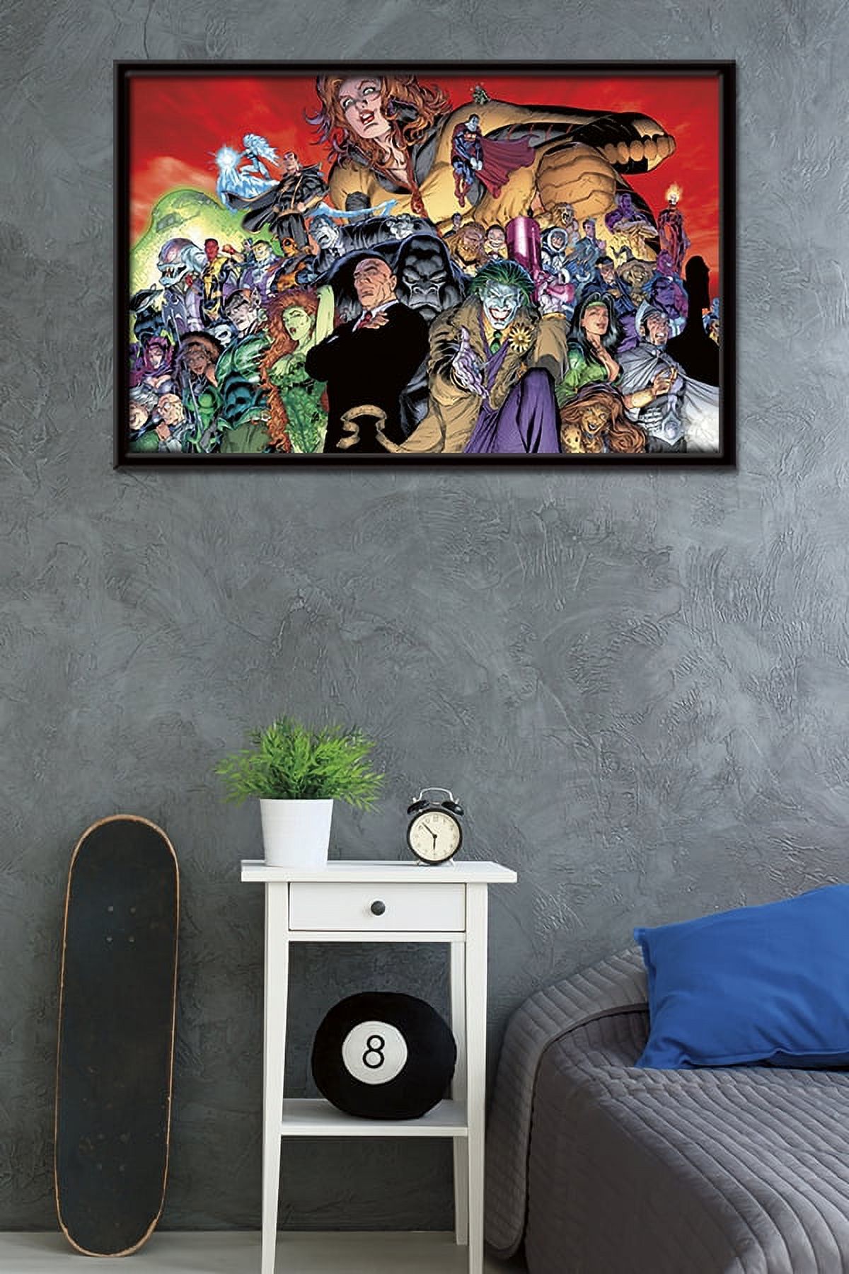 DC Comics - The Legion of Doom - Villains Wall Poster, 22.375" x 34", Framed