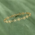 thumbnail image 3 of Ross-Simons Italian 10kt Yellow Gold Floral Ricami Bead Station Bracelet, Women's, Adult, 3 of 6