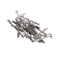 thumbnail image 4 of Miangastore 24 Pcs Crochets Ronds Standard pour Banjo Traditionnel (Argent), 4 of 8