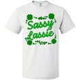 thumbnail image 3 of Inktastic Sassy Lassy with Green 4 Leaf Clovers T-Shirt, 3 of 5