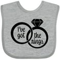 thumbnail image 3 of Inktastic I've Got the Rings- Ring Bearer Boys or Girls Baby Bib, 3 of 4