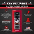 thumbnail image 5 of REDD, Tactical Blend OC/CS Pepper Spray - Flip Top Stream (2 oz), 5 of 6