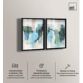 thumbnail image 2 of Serene Abstract Duo Shadowbox Print Blue Wall Decor by Art Remedy, Black Frame, 20 x 30, 2 of 6