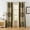 Black Gold-1, variant on Lanco Leaves Floral Room Darkening Window Curtain Panel with Rod Pocket Top, Bronze, 56 x 84 + 18" (Set of 2)