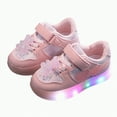 thumbnail image 2 of Xudanell Toddler Boy Sneakers Luminous Toddler Dress Shoes Boys Thick Soled Sneakers Light Soled Shoes, 2 of 7