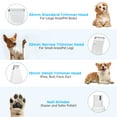 thumbnail image 5 of 4 in 1 Dog Clippers, Low Noise Pets Hair Clipper Grooming Kit, Cordless Dog Paw Trimmers Rechargeable Quiet Nail Grinder Shaver for Dogs Cats Trimming Hair Around Paws Eyes Ears Face Rump, 5 of 7