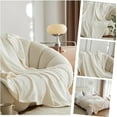 thumbnail image 3 of Simple&Opulence Cream Throw Blanket for Couch-Super Soft Fluffy Blankets for Women 50x70 Inches Cozy Lightweight Flannel Fleece Blanket for Home Decor（Brick Pattern, 3 of 6