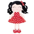 thumbnail image 5 of Gloveleya Doll Baby Dolls Soft Doll Baby Girl Gifts Curly Hair Polka Dot Red Dress Spring Girl 12inches, 5 of 11