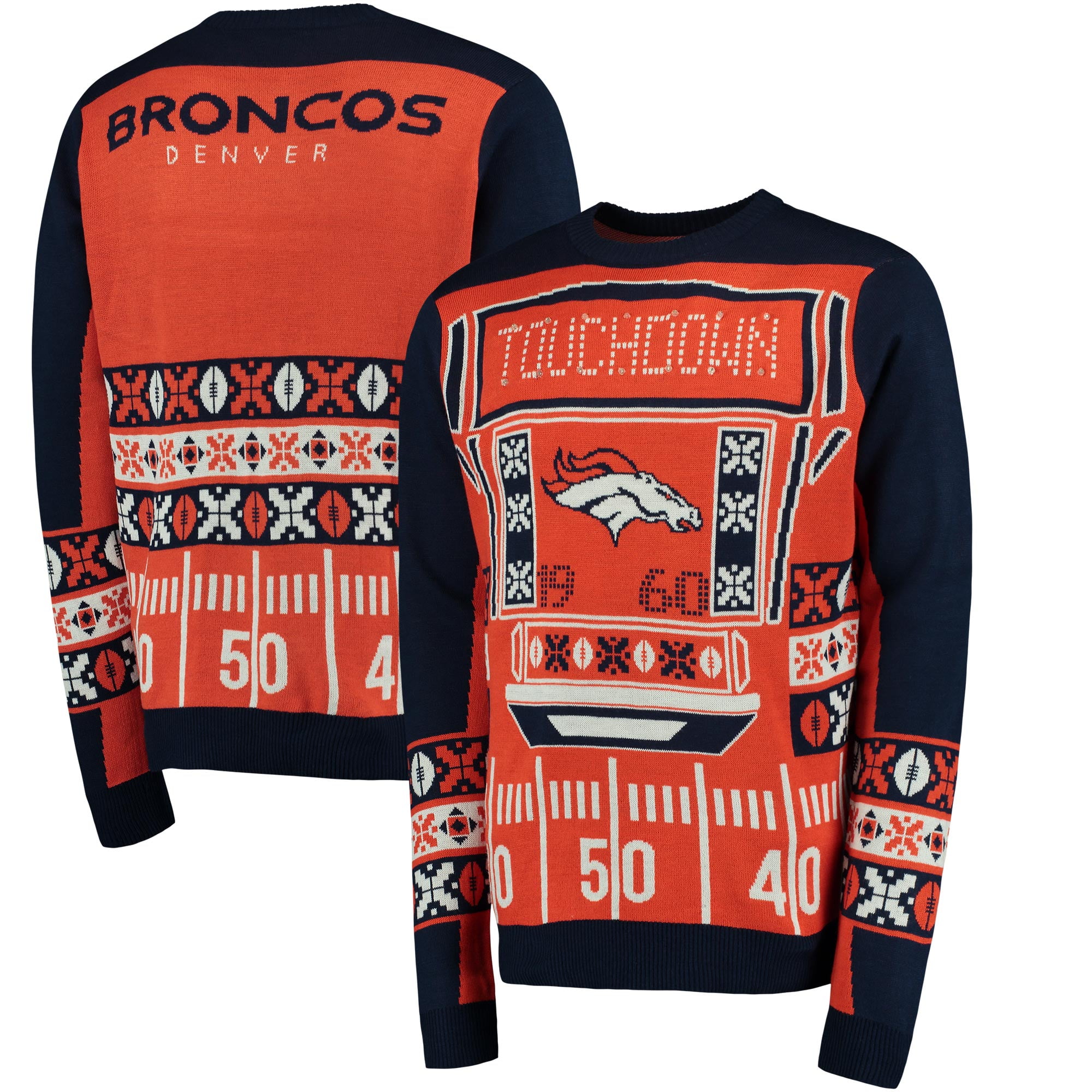 Broncos light up sweater Clearance