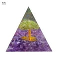thumbnail image 2 of Dream Lifestyle Crystal Pyramid Chakra Orgone Stone Pyarmid, Resin Pyramid Statue, Crystal Pyramid Chakra Healing for Relaxing Meditation, Good Luck Stone Figurine Spiritual Gift Home Decor, 2 of 5