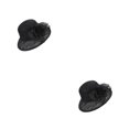 thumbnail image 1 of Sonducket Sombrero de cubo para mujer, malla de repuesto colorida, decoración de flores, cúpula, fotografía para niñas, gorra de pesca, Negro 2piezas, 1 of 1