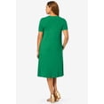 thumbnail image 2 of Jessica London Women's Plus Size Stretch Knit A-Line Dress, 2 of 4