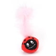 thumbnail image 1 of Cat Catnip Toy Cartoon Plush Cat Chew Toy Kitten Teething Toy with Fake Feather, 1 of 10