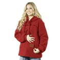 thumbnail image 5 of Stralyhd Cat Dog Pouch Hoodie for Women Cozy Soft Sweatshirt with Dog Pouch Sharpa Warm Pet Care Hoodie Long Sleeve Pet Carrier Pullover Red XXXL, 5 of 9