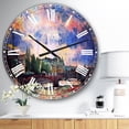 thumbnail image 2 of DesignArt Fabulous Paris City Watercolor Large Wall Clock, 2 of 2