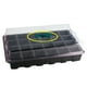 thumbnail image 4 of Paquete de 3 bandejas de plástico para plántulas de 24 celdas, para vivero de flores, macetas para jardín, bandeja para semillas, kit con tapa, caja de cultivo para jardín, 4 of 7