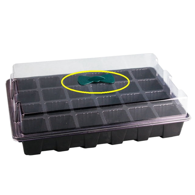 24 Cells Seedling Nursery Tray Plastic Flower Garden Nursery Pot Planting Seed Tray Kit 3 Pack 24 Cells Seedling Nursery Tray Plastic Flower Garden Nursery Pot Planting Seed Tray