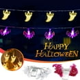 thumbnail image 7 of Summercome Halloween String Lights Battery Operated 10 Feet 20 LED Bat Ghost Lights Halloween Decorations Lights Indoor Outdoor Cute Halloween Party Decor, Ghost, 7 of 7