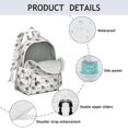 thumbnail image 4 of Cartoon Pug Dog Backpack for School,Cute School Bag,Schoolbag with Adjustable Shoulder Straps & Padded Back,13.4"x11"x4.7", 4 of 6