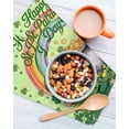 thumbnail image 3 of Green Gnomes St. Patrick's Day Kitchen Dish Towels for Drying Dishes Set of 2, Lucky Clovers Rainbow Waffle Weave Microfiber Hand Tea Bathroom Towels Quick Dry & Absorbent Towel 12x12, 3 of 7