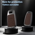 thumbnail image 3 of Key Fob Cover with Heavy-duty Keychain for Audi A4 A5 A6 Q3 Q5 Q7 TTS S4 RS4 R8 Key Case Holder Protector Metal Keychain, 3 of 7