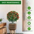 thumbnail image 6 of Realistic Artificial Flower Ball Tree with Ground Spike, Fake Silk Topiary Trees for Home Decor Garden Patio and Indoor,2 Pack/4Pack, 6 of 9