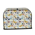 thumbnail image 2 of Uemuo Flowers Butterfly Print Toaster Cover 2 Slice, Small Kitchen Appliance Covers, Toaster Oven Cover with Loop, Bread Machine Cover Dust Cover Protection, 2 of 7