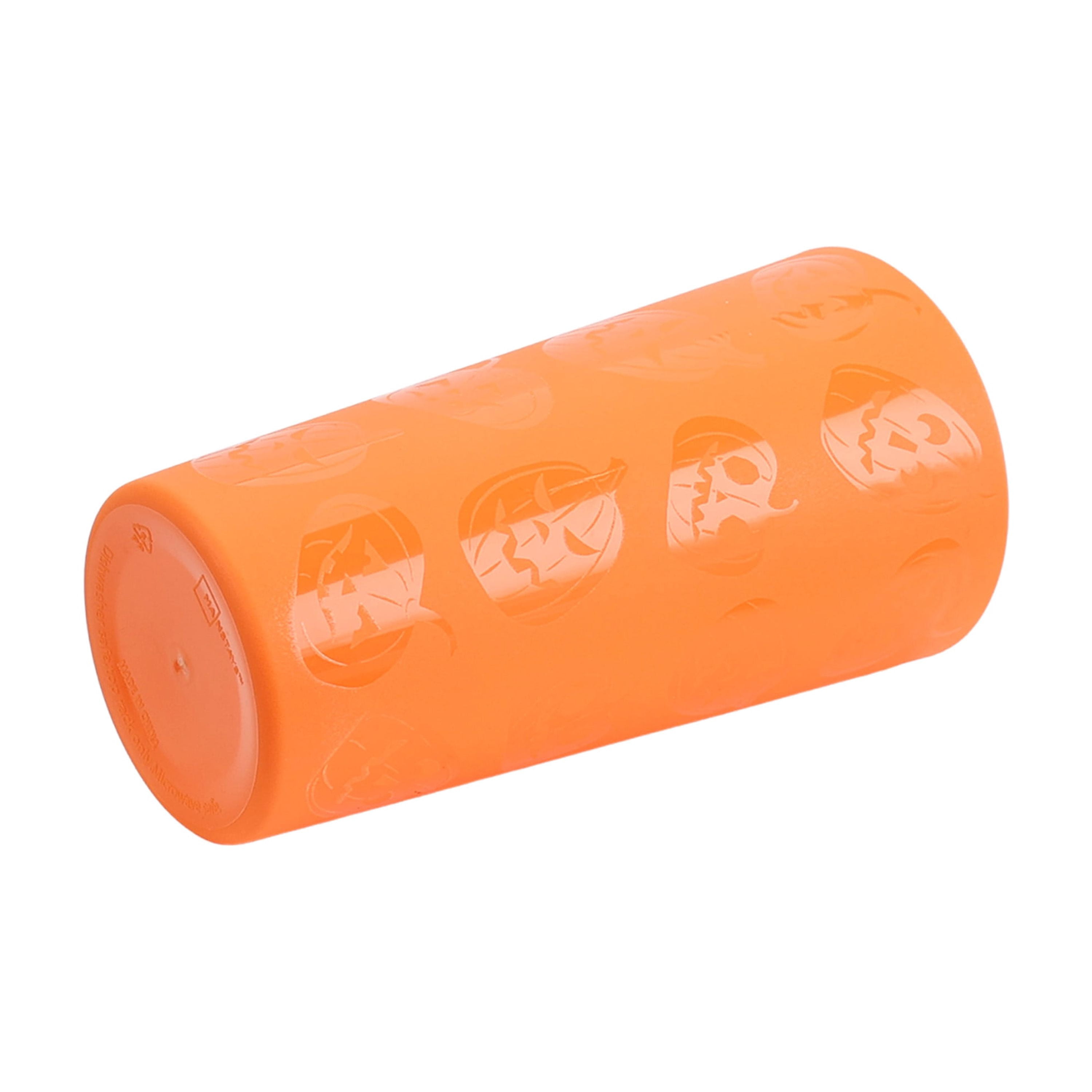 Mainstays 26 Ounce Round Plastic Etched Pumpkin Tumbler, Orange