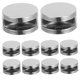 thumbnail image 5 of WRITWAA 10Ud Clips De Montaje Para Espejos Y En Pared Aleación De Zinc Color Plata, 5 of 8
