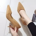 thumbnail image 3 of High Heels Pumps Closed Toe Heels Women's Pumps Stiletto Pointed Toe Dress Shoes Wedding Prom Bridal Work Office Bride Guest Trendy Dressy Fashion Pump Shoes, 3 of 10