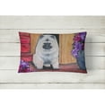 thumbnail image 2 of Caroline's Treasures SS8622PW1216 Keeshond Decorative   Canvas Fabric Pillow, 12H x16W, multicolor, 2 of 3
