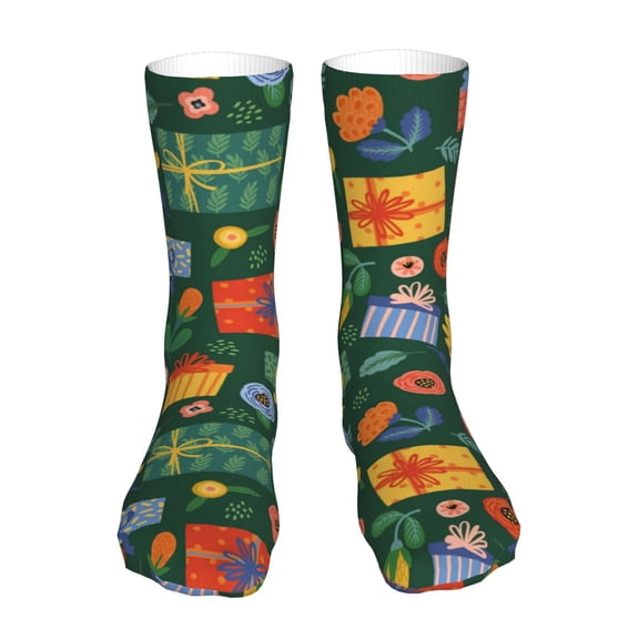 Goofa Christmas Gift for 16in Socks, Funny Novelty Crazy Design Cotton Socks Sports Socks Knee High Socks For Men, Women,1Pairs - Gift For Working Friends