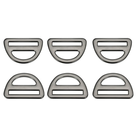 

Uxcell 1.5 38mm Adjuster Triangle with Bar Swivel Clip D Dee Ring Buckles 6Pack Dark Grey