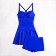 thumbnail image 6 of ZANKLEY Womens Tummy Control Swim Dress One Piece Swimsuit with Skirted Hem Wide Strap Bathing Suit for Beach Vacation, 6 of 10