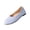 Blue #004, variant on Women's Round Toe Flat Shoes Slip On Soft Lightweight Non Slip Sole Casual Work Office Shopping Daily Wear Ladies Dress Flats Shoes 43