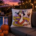 thumbnail image 4 of Halloween Throw Pillow Covers 18x18 Inch, Rustic Linen Printed Decorative Square Pillowcases, Farmhouse Holiday Cushion Covers for Couch Sofa Living Room Bedroom Outdoor Home Decor, 4 of 7